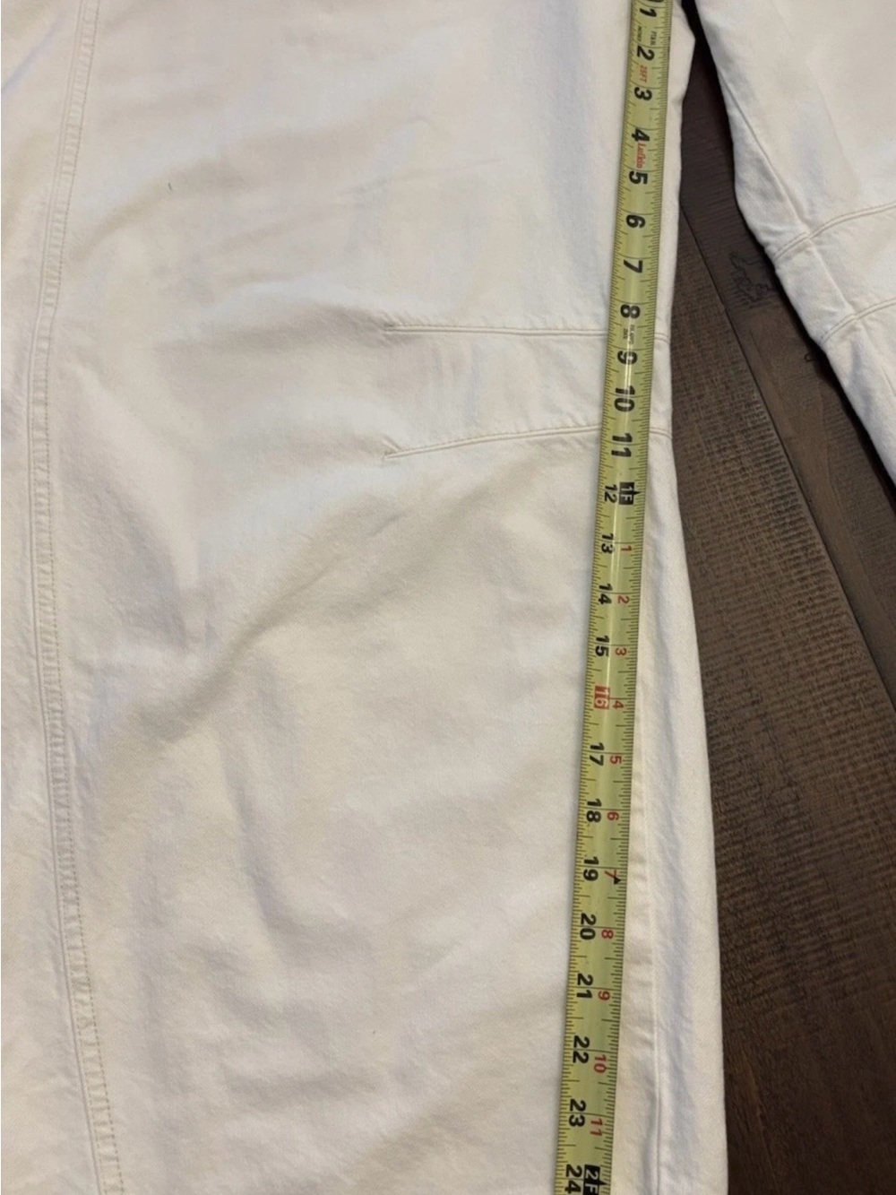 Free PeopleX We The People  Good Luck Mid Rise Barrel Jeans Milk Sz 32 NWT - Picture 11 of 12